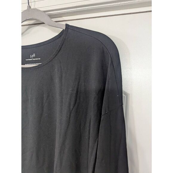 J. Jill Luxe Supima Long Sleeve Tee women's size 2X black modal comfort - Picture 2 of 7